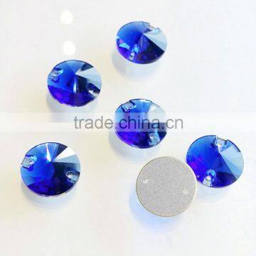 16mm Rivoli Sew On Stone sapphire