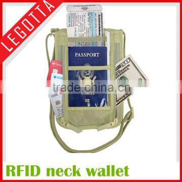 RFID Blocking Passport Holder Stash Pouch Money Security Travelling Neck Wallet photo-6