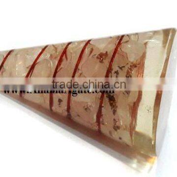 Rose Quartz Copper Wire Wrapped Orgone Antenna photo-2