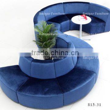 Modern Modular Circle Sofa, Shopping Center rest sofa, Big waitting room sofa