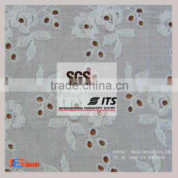 cotton embroidery fabric high quality