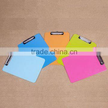 Custom Color Plastic Clipboard Low-profile clip, A3/A4/A5 Size PP Clipboard