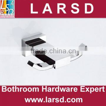 square brass chrome bathroom robe hook N6954