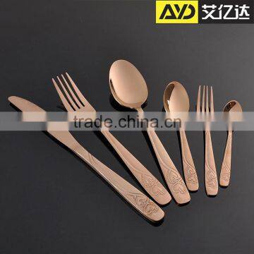 Gorgeous and Exalted ! Guangdong Aiyida Gold Plated Cutlery photo-3