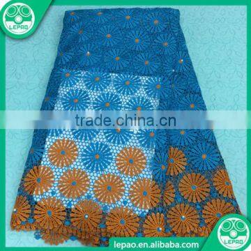 African Water Soluble Chemical Lace Lilac Color, African Guipure Lace Fabric From Nigeria photo-2