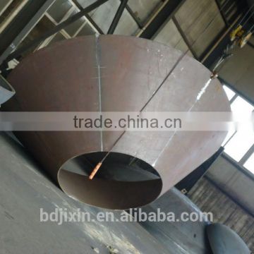 Welding plain steel Conical dished ends for concrete mixing machine