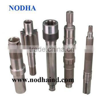 Spline shaft, pinion shaft, tractor shaft