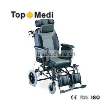 Rehabilitation Therapy Supplies TAW203BJ Comfortable Seat High Back Reclining Wheelchair