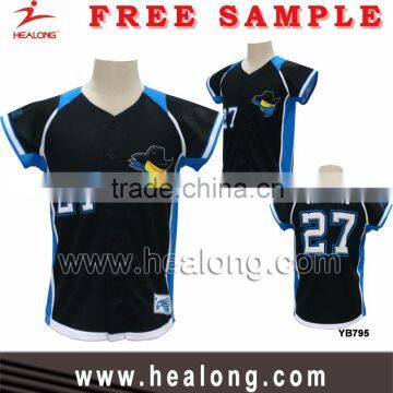 Healong Mens Custom Made Sublimated Baseball Jersey Uniform Shirt Design