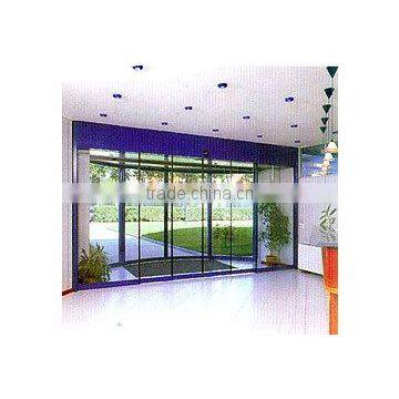 automatic sliding door with four leaves sliding