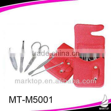 Red square case 5PCS manicure set