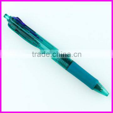 Red black green and blue 4 colors ink plastic ball pen with writing instrument