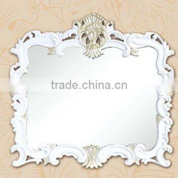 SJ-9186-1 16.7"x22.2" White Rectangle Plastic Hanging Mirror Bath
