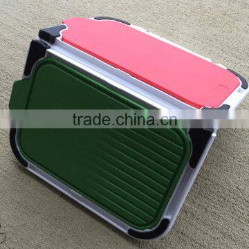 Color cutting board Extrusion plastic kitchen chopping board in red&green