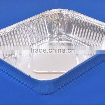 square aluminium foil food containers