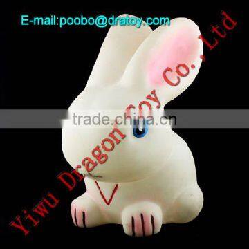 custom 3d cute plastic toy rabbits