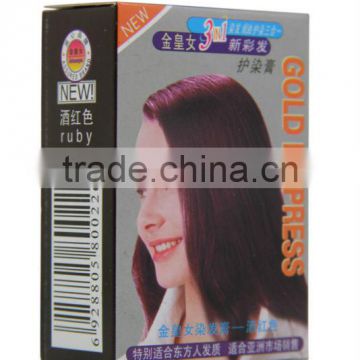 Hot sale hair coloring paste wholesale hair dye