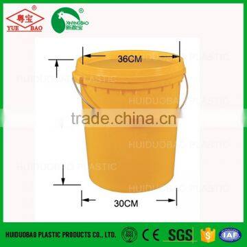 Yellow Plastic Bucket 30L for Construction photo-2