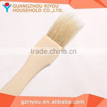 High Quality Round Bbq Grill Wooden Handle Brush