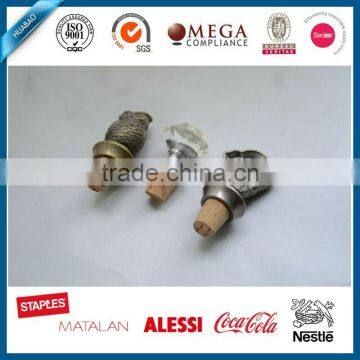 Shining Diamond Crystal stainless steel wine bottle stopper metal bottle cap wine stopper, wedding favors