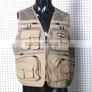 2016 Wholesale factory new design environmental protect fishing vest