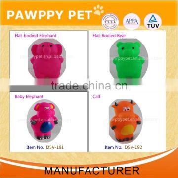 Cheap Rubber Cartoon Animal Dog Chew Toy With Squeaker photo-5