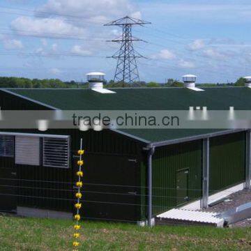 2017 large span light steel structure Chicken farm house