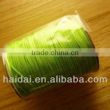 Green diamond braided 2mm nylon rope