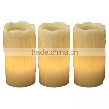 Flameless Wax Candles with Drip Effect for Sale