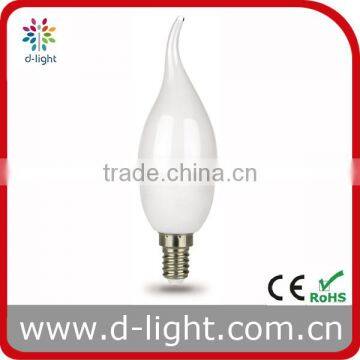 Tri-phosphor 7w Enegy Saving Candle Light Bulbs with E14 E27 Base 120V 230V CE ROHS Certificates