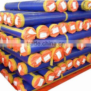 Best quality mesh sheet plastic hdpe tarp roll , orange blue polyethylene tarpaulin roll