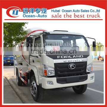 FOTON 4x2 mini mixer truck, 5 m3 concrete mixer truck for sale