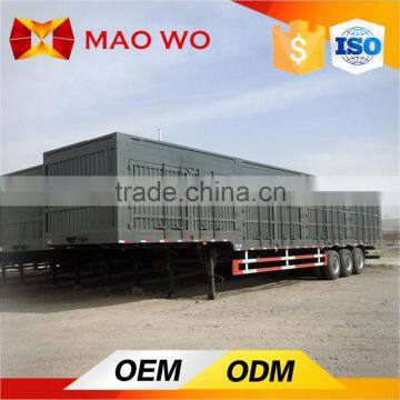 3 Axle Van Type 50 Tons Side Dump Semi Trailer for Sale