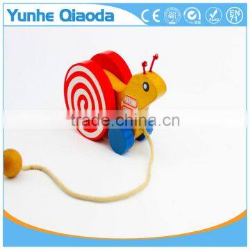 colorful Pull Along snail Wooden Toy as you pull they make a a fun baby