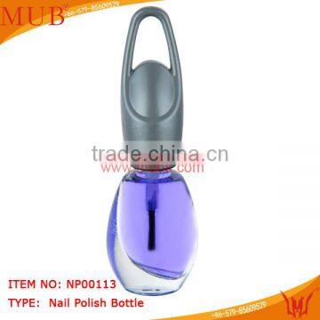 2014 new design nail polish empty glass bottle with cap wholesale