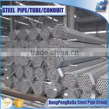 ERW welded 33.4*3.5 hot dip galvanized round steel tube