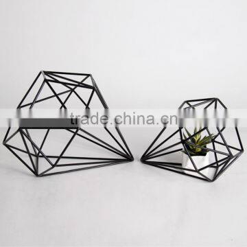 Home Interior Decoration, Party Decoration, ChristmasMetal Dimand Shape Cage