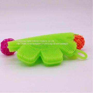 Flower Shape Silicone Scrubber for Face Bath photo-3
