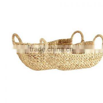 Water hyacinth wicker storage Basket for Table top or Shelf