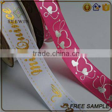 Customerised Multicolor Printed Satin Fabric Craft Ribbon photo-3