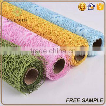 poly fabric web flower wrapping mesh welded wire mesh