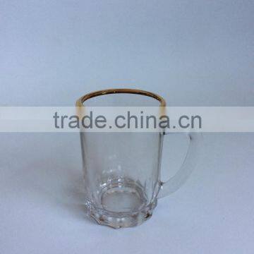 Custom Fashion Elegant Product Drinking Cup With Handle/A Cup and Saucer Decorated With Gold photo-4