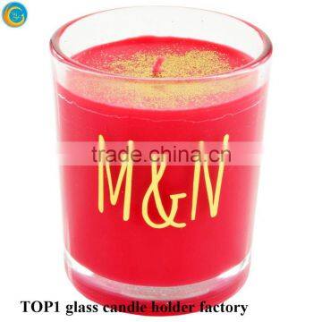 Scented Frosted Glass Jar Handmade Soy Candle photo-6