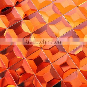 Diamond 5 surface glass mosaic 30*30mm crystal mosaic