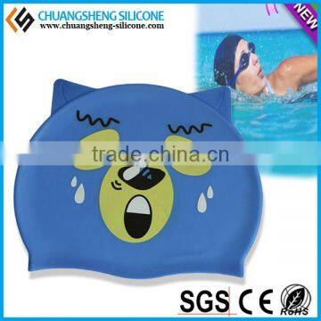 2015 Best Selling Funny Nude Silicone Batman Swimming Cap for Long Hair as Gift photo-6