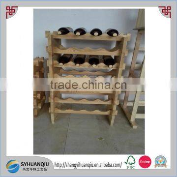 24 bottles Bar industrial use Pine wooden Wine cabinet CN