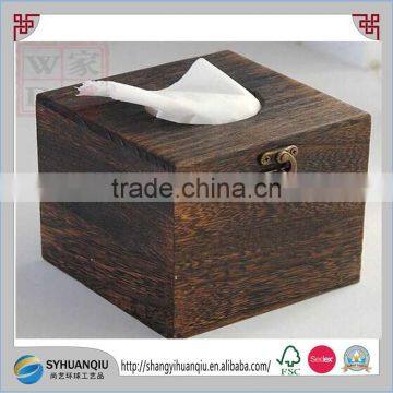 antique home decoration bar clud use dark wooden paper box CN