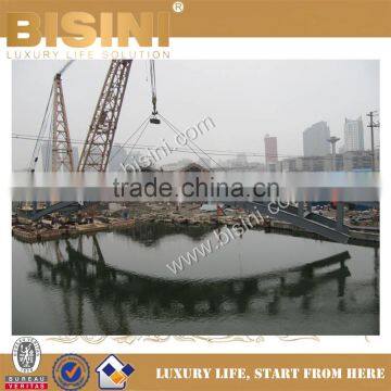 To Install the Integrally Completed Inland River Landscape Bridge,BISINI New Design for Steel Structure Bridge(BF08-Y10048)