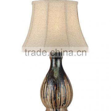 BISINI Luxury Antique Flowing Glaze Ceramic Table Lamp