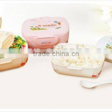 Plastic small rectangular oval double lunch boxes/Insulation boxes